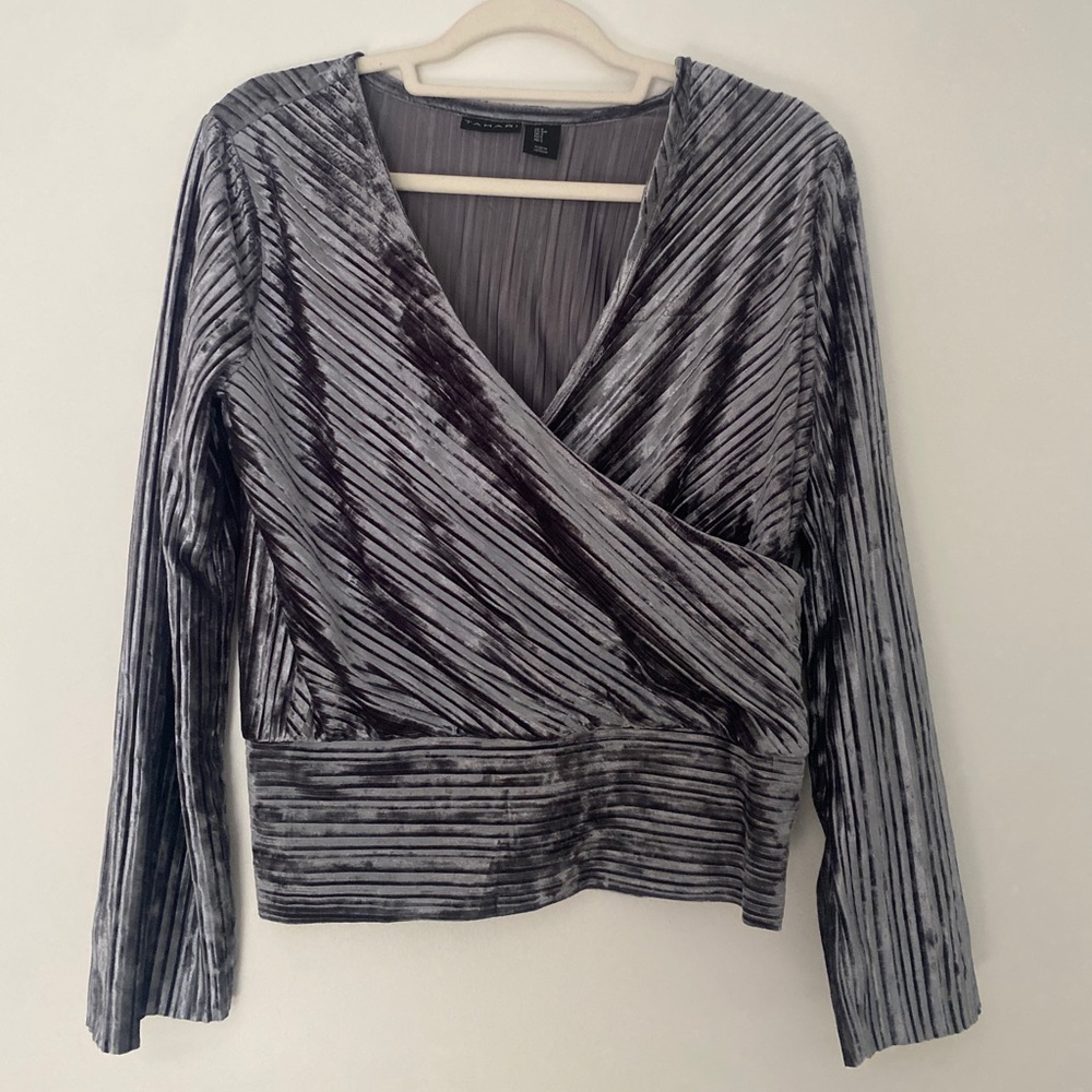 New Silver Velvet Shirt